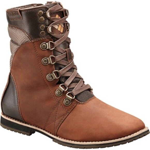 Columbia Twentythird Ave WP Mid Combat Boot Waterproof Leather Size 7.5 - Picture 1 of 15